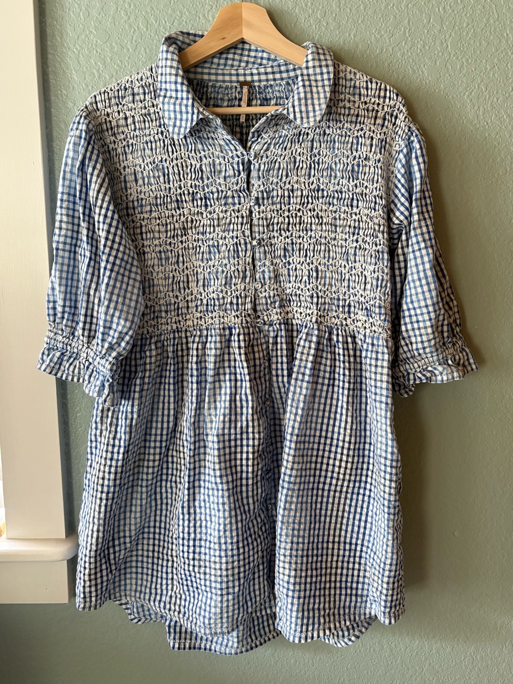 Free People Charlotte Gingham Tunic